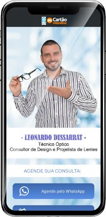 Leonardo Cartão de Visita Digital | Cartões que Falam