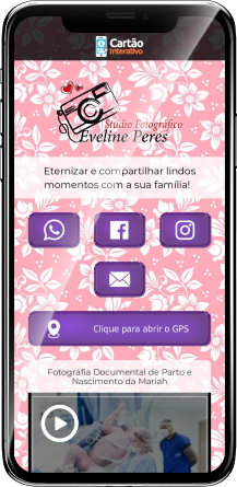 Eveline Peres Cartão de Visita Digital | Cartões que Falam