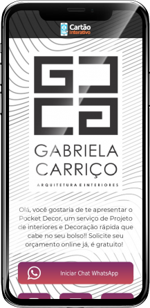 Pocket Decor Cartao de Visita Digital | Cartão Interativo