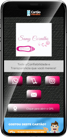Samy Carvalho Cartões que Falam | Cartão de Visita Digital